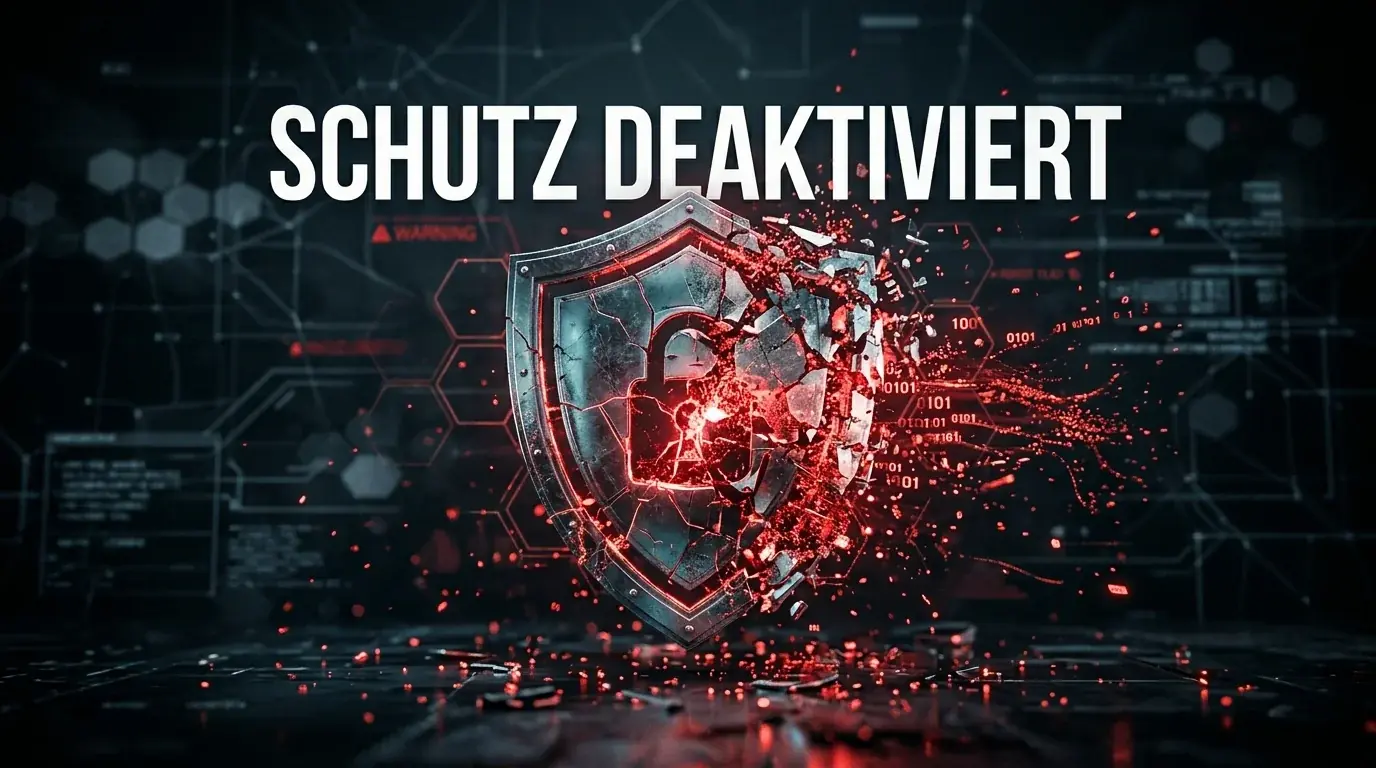Durchgestrichene Schutzsymbole als Sinnbild für entfallende Spielerschutzregeln